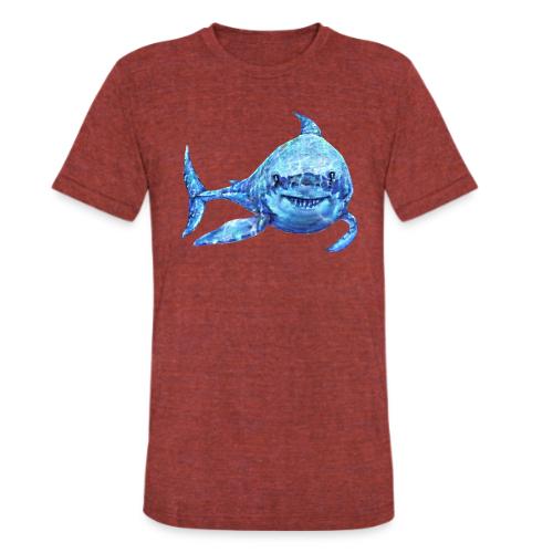 sharp shark - Unisex Tri-Blend T-Shirt