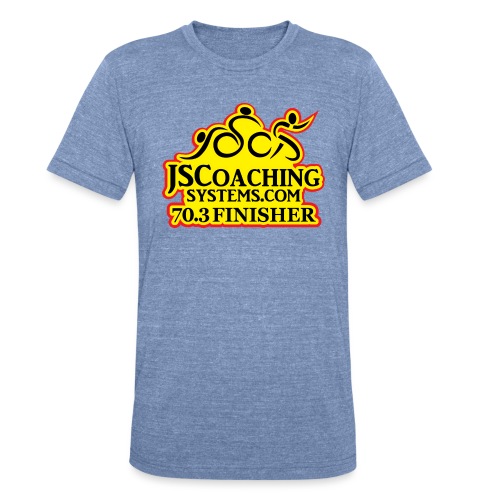 Team JSCoachingSystems.com 70.3 finisher - Unisex Tri-Blend T-Shirt