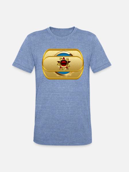 Precious Icon - Unisex Tri-Blend T-Shirt - heather blue