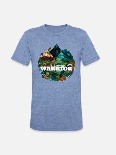 Guardian of the Forest - Unisex Tri-Blend T-Shirt - heather blue