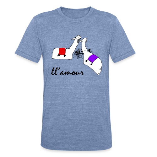 Llamour (color version). - Unisex Tri-Blend T-Shirt