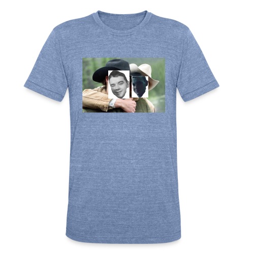 Darien and Curtis Camping Buddies - Unisex Tri-Blend T-Shirt