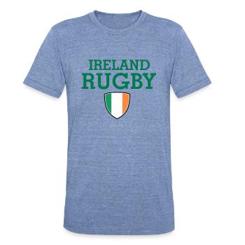 Ireland design - Unisex Tri-Blend T-Shirt - heather blue - Front - Brady (186cm)