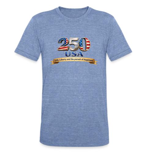 250 USA Liberty Banner - Unisex Tri-Blend T-Shirt