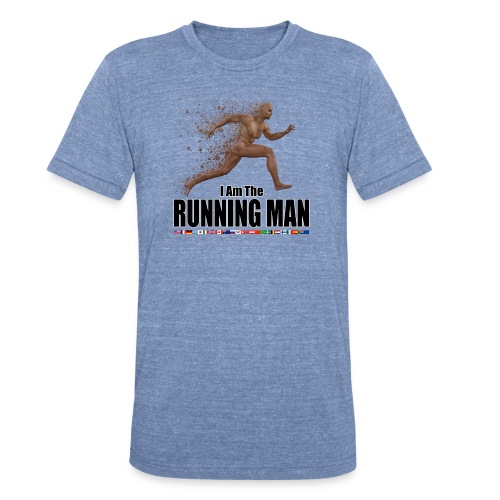 I am the Running Man - Cool Sportswear - Unisex Tri-Blend T-Shirt