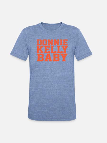 DONNIE KELLY BABY - Unisex Tri-Blend T-Shirt - heather blue
