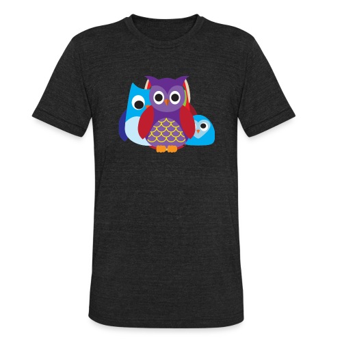 Cute Owls Eyes - Unisex Tri-Blend T-Shirt
