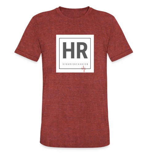 HR - HighRiskFashion Logo Shirt - Unisex Tri-Blend T-Shirt