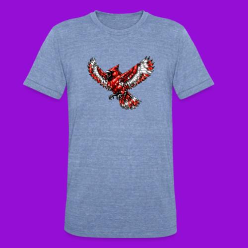 Cardinal in Flight - Unisex Tri-Blend T-Shirt