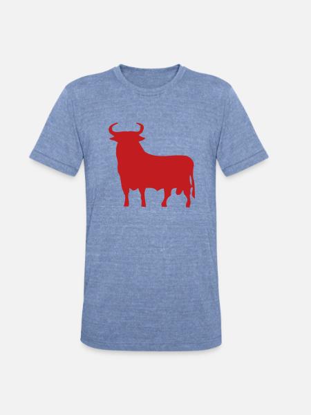 Spanish Bull - Unisex Tri-Blend T-Shirt - heather blue