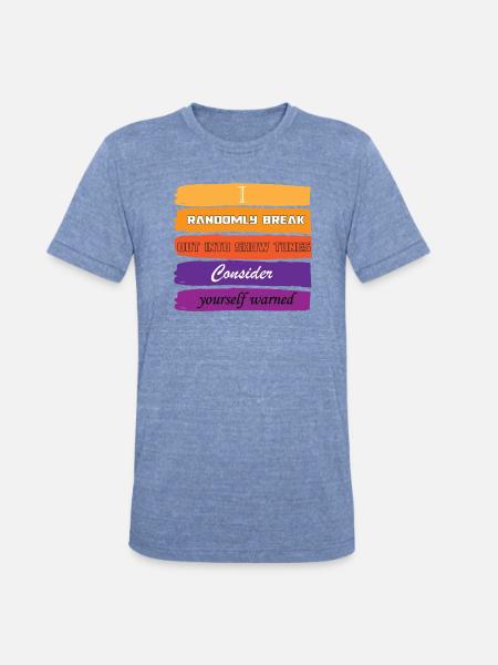 NORMAL - Unisex Tri-Blend T-Shirt - heather blue
