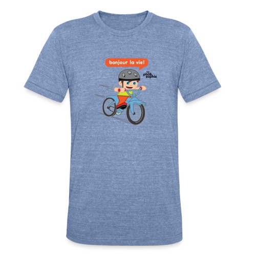 Phil à vélo - Unisex Tri-Blend T-Shirt
