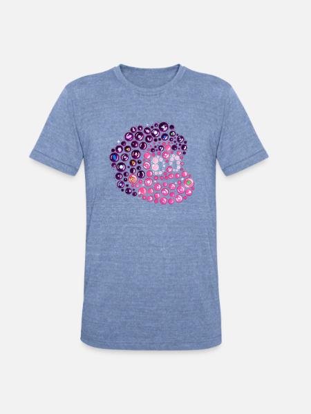 Bubbly Personality - Unisex Tri-Blend T-Shirt - heather blue