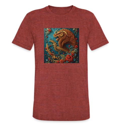 Fantasy souvenirs, regional Mexican designs - Unisex Tri-Blend T-Shirt