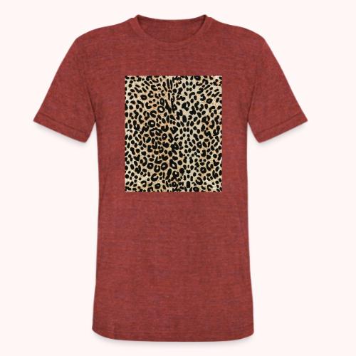 dark shaded leopard pattern - Unisex Tri-Blend T-Shirt
