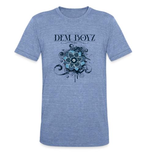 Flower Splash Blues - Unisex Tri-Blend T-Shirt