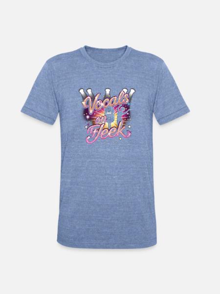 Karaoke Vocals On Fleek - Unisex Tri-Blend T-Shirt - heather blue
