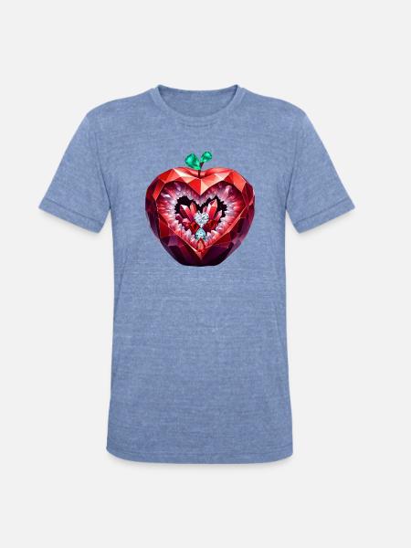 PRECIOUS TEMPTATION . - Unisex Tri-Blend T-Shirt - heather blue