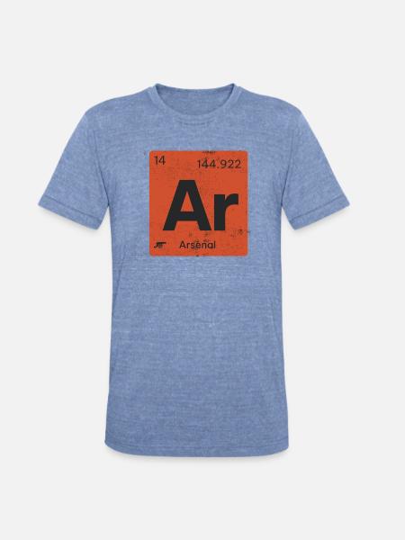 Ar Elemen of Arsenal - Unisex Tri-Blend T-Shirt - heather blue