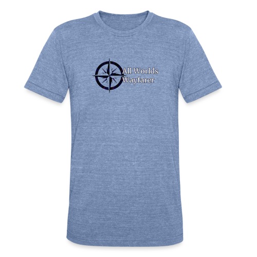 All Worlds Wayfarer: Logo - Unisex Tri-Blend T-Shirt