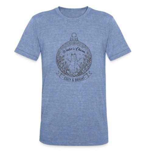 Festive Snowman T-Shirt - Unisex Tri-Blend T-Shirt