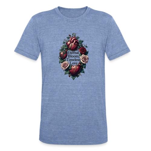 Eternal Bloom Timeless Love Entwined Hearts T-Shir - Unisex Tri-Blend T-Shirt