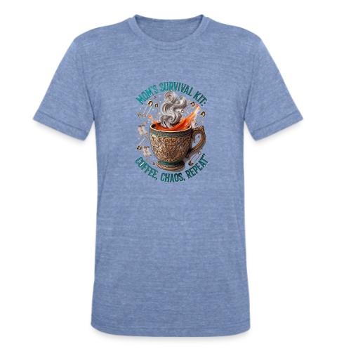 Mom's Survival Kit Tee | Coffee Chaos - Unisex Tri-Blend T-Shirt