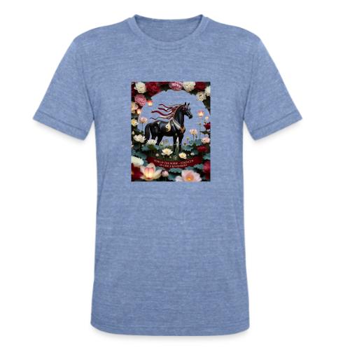 Year of the Horse Harmony T Shirt, Lunar New Year - Unisex Tri-Blend T-Shirt