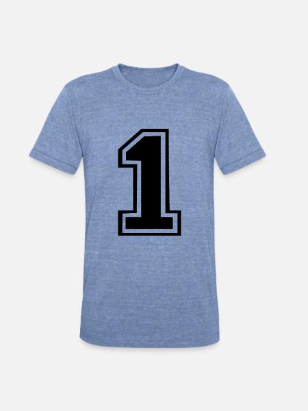 1 - Unisex Tri-Blend T-Shirt - heather blue