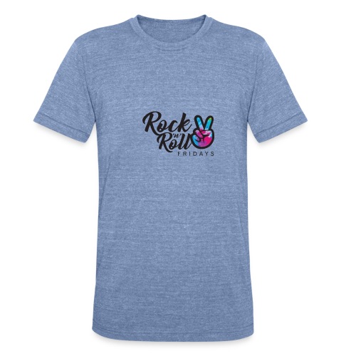 Rock'n' Roll Fridays Tie-Dye Classic Logo - Unisex Tri-Blend T-Shirt