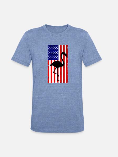 4th Of July - Unisex Tri-Blend T-Shirt - heather blue