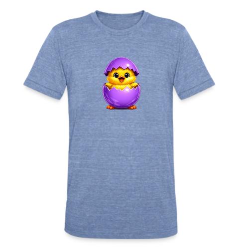 Easter Chick Purple - Unisex Tri-Blend T-Shirt