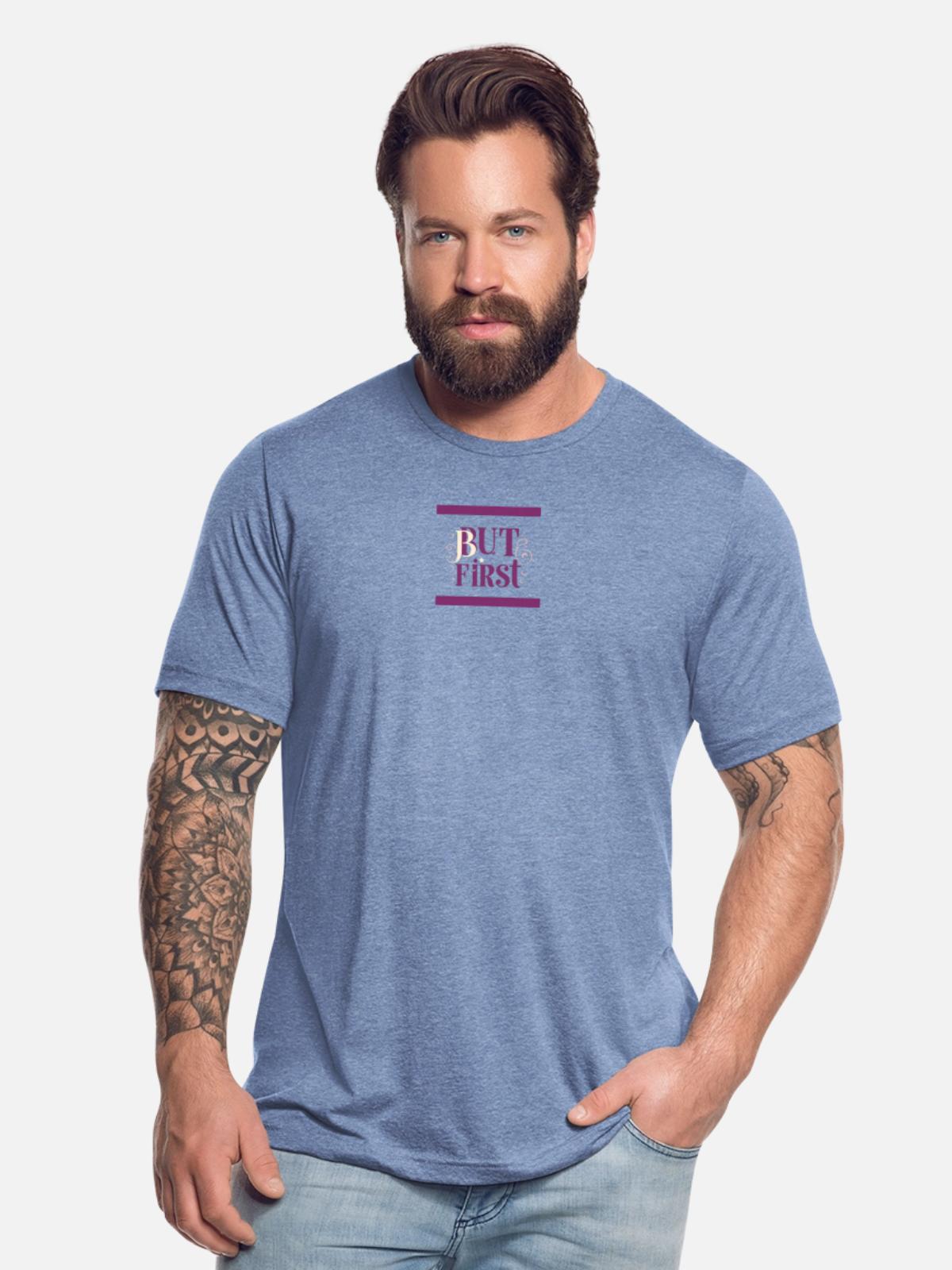 Whimsical - Unisex Tri-Blend T-Shirt - heather blue - Front - Brady (186cm)