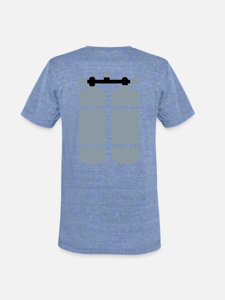 scuba - Unisex Tri-Blend T-Shirt - heather blue