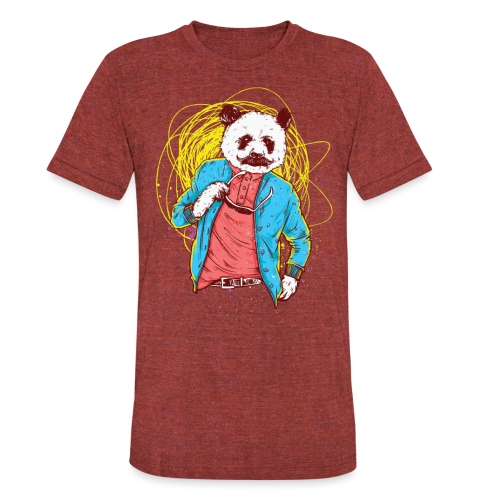 Panda Bear Movie Star - Unisex Tri-Blend T-Shirt