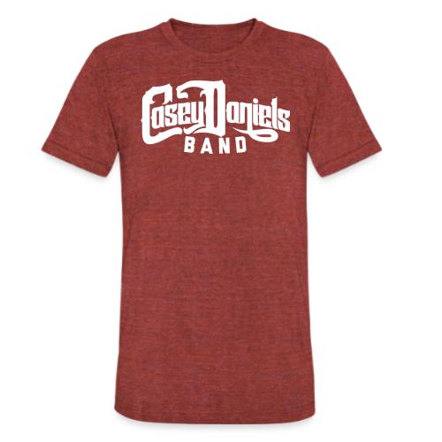 Casey Daniels Band Original Logo White - Unisex Tri-Blend T-Shirt