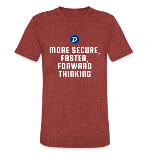 Digibyte. More secure, faster, forward thinking - Unisex Tri-Blend T-Shirt