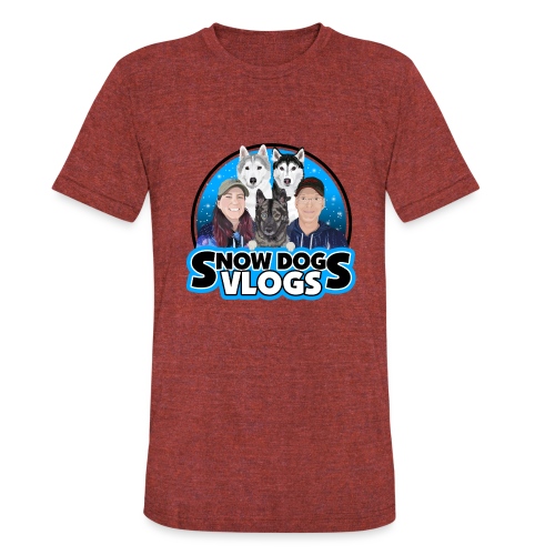Snow Dogs Vlogs Family Logo - Unisex Tri-Blend T-Shirt