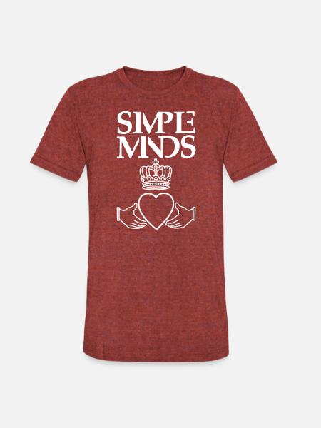 Simple Minds - Unisex Tri-Blend T-Shirt - heather cranberry