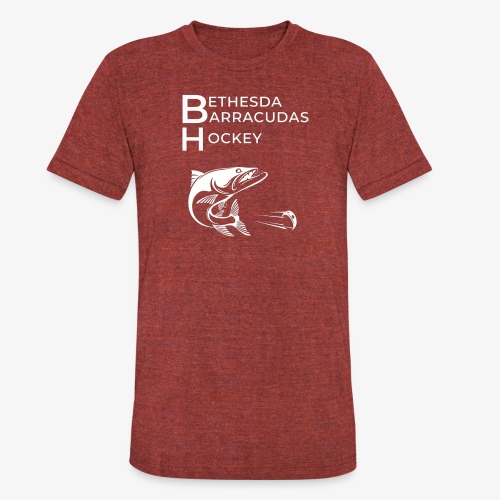 BBH Series Large White Logo - Unisex Tri-Blend T-Shirt