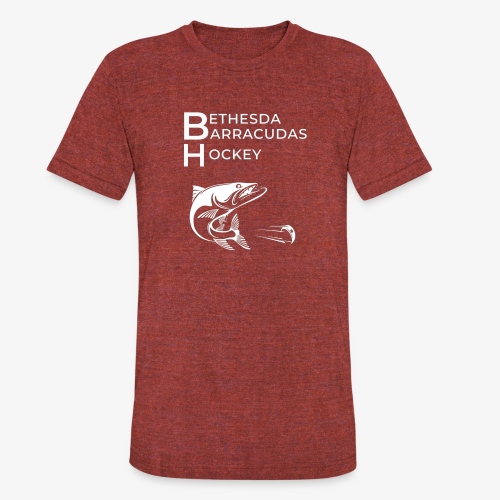 BBH Series Large White Logo - Unisex Tri-Blend T-Shirt