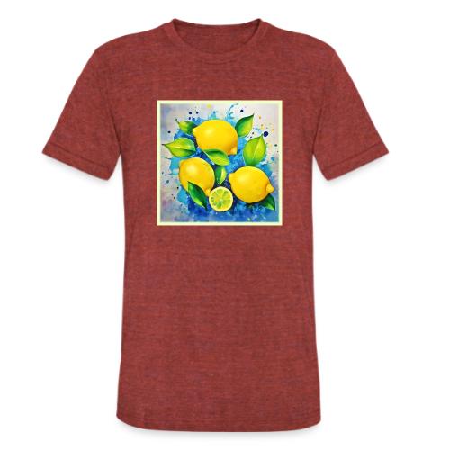 Lemons Splash of Color - Unisex Tri-Blend T-Shirt