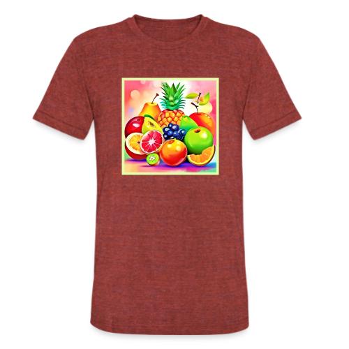 Tropical Fruit Assortment - Unisex Tri-Blend T-Shirt