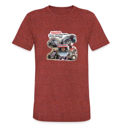 Luke Hall - Eldora Speedway FFN#1 Design 1 - Unisex Tri-Blend T-Shirt