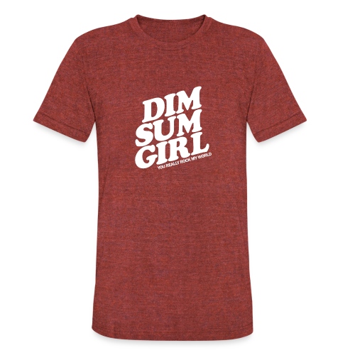 Dim Sum Girl white - Unisex Tri-Blend T-Shirt