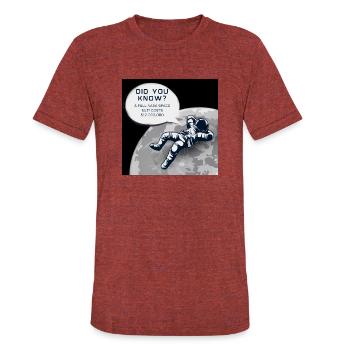 NASA - Unisex Tri-Blend T-Shirt - heather cranberry - Front - Brady (186cm)