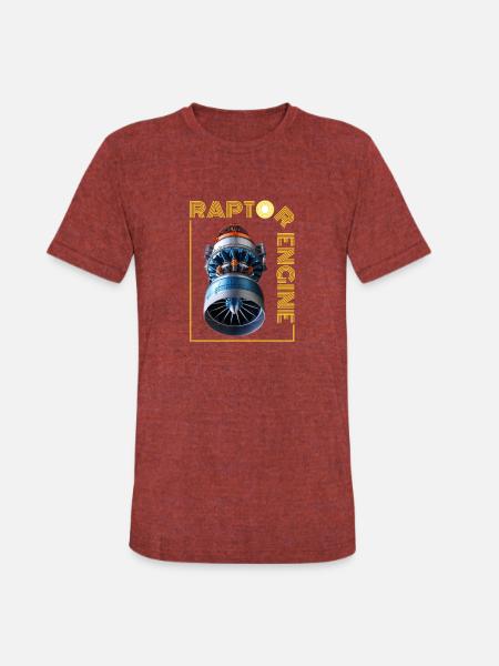raptor - Unisex Tri-Blend T-Shirt - heather cranberry