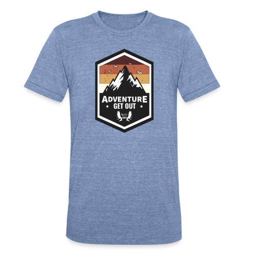 Alaska Hoodie Adventure Design - Unisex Tri-Blend T-Shirt