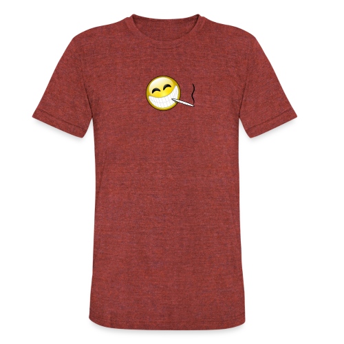 stoned emoticon - Unisex Tri-Blend T-Shirt