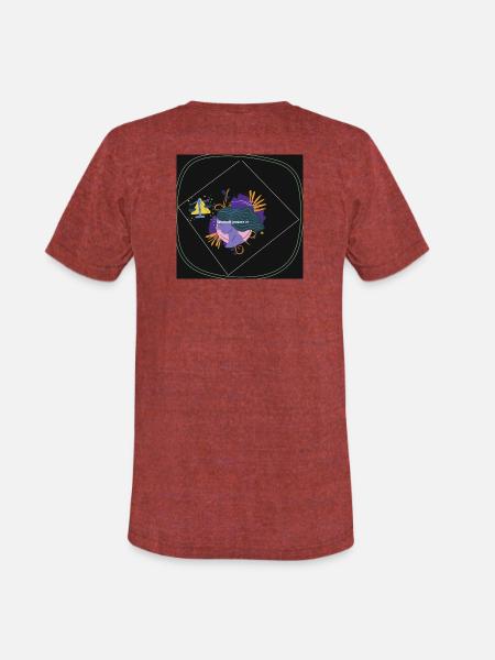 Women Power: Bold Balance Emblem - Unisex Tri-Blend T-Shirt - heather cranberry